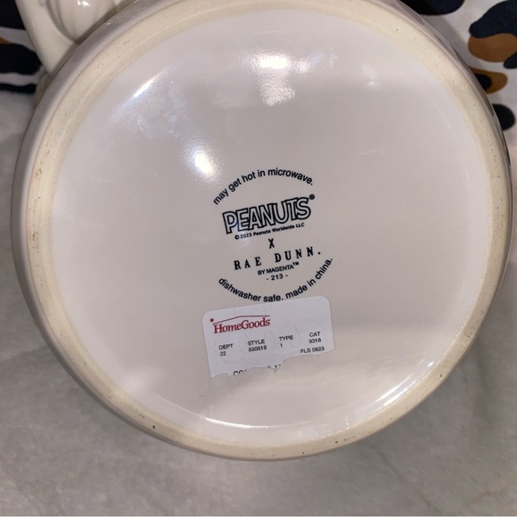 PEANUTS ✖️ RAE DUNN SNOOPY CERAMIC DOG BOWL DISH 🐶 - Picture 5 of 5